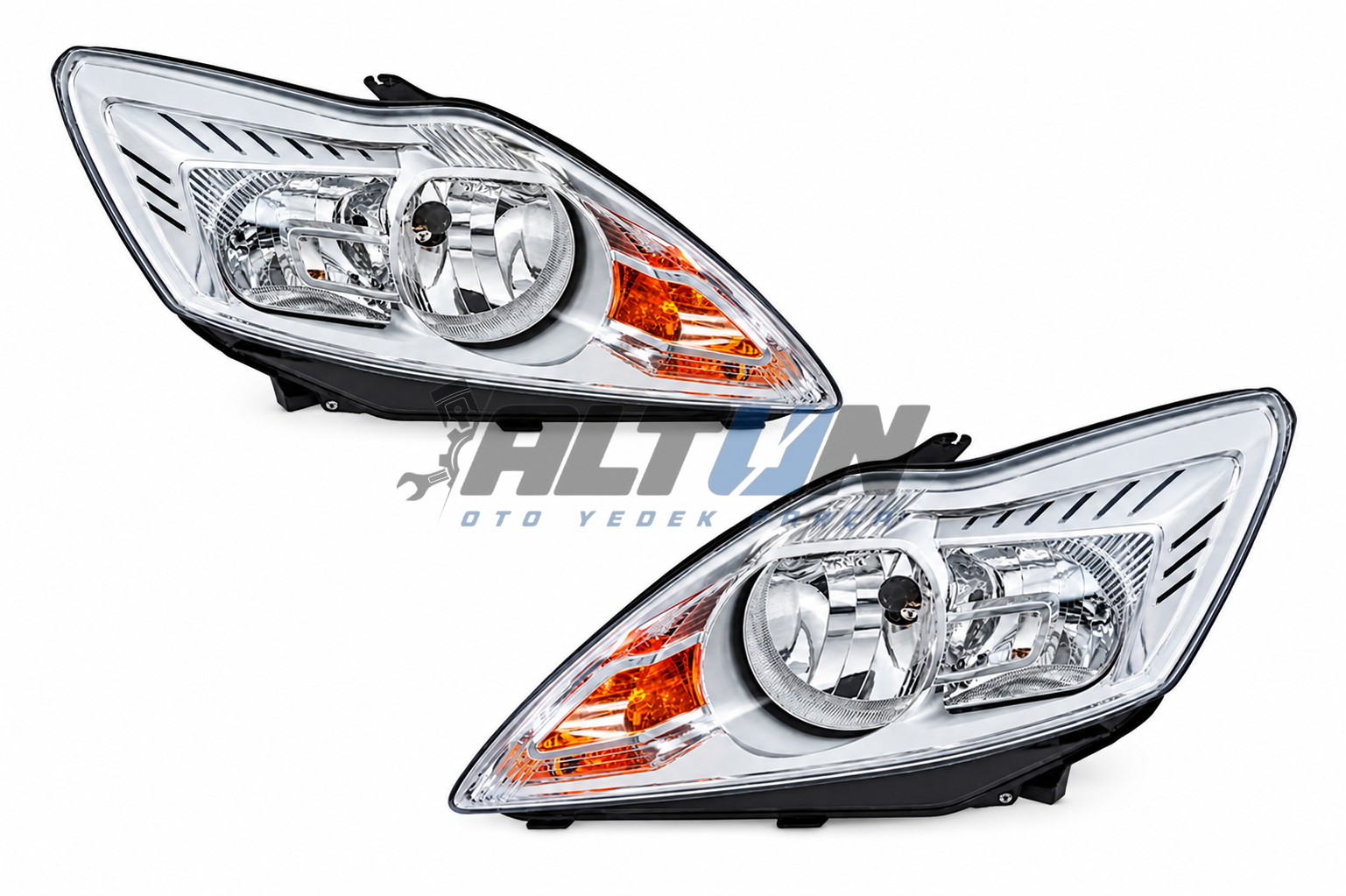 Sağ Sol Far Takımı Ford Focus 2.5 Krom 2008-2011