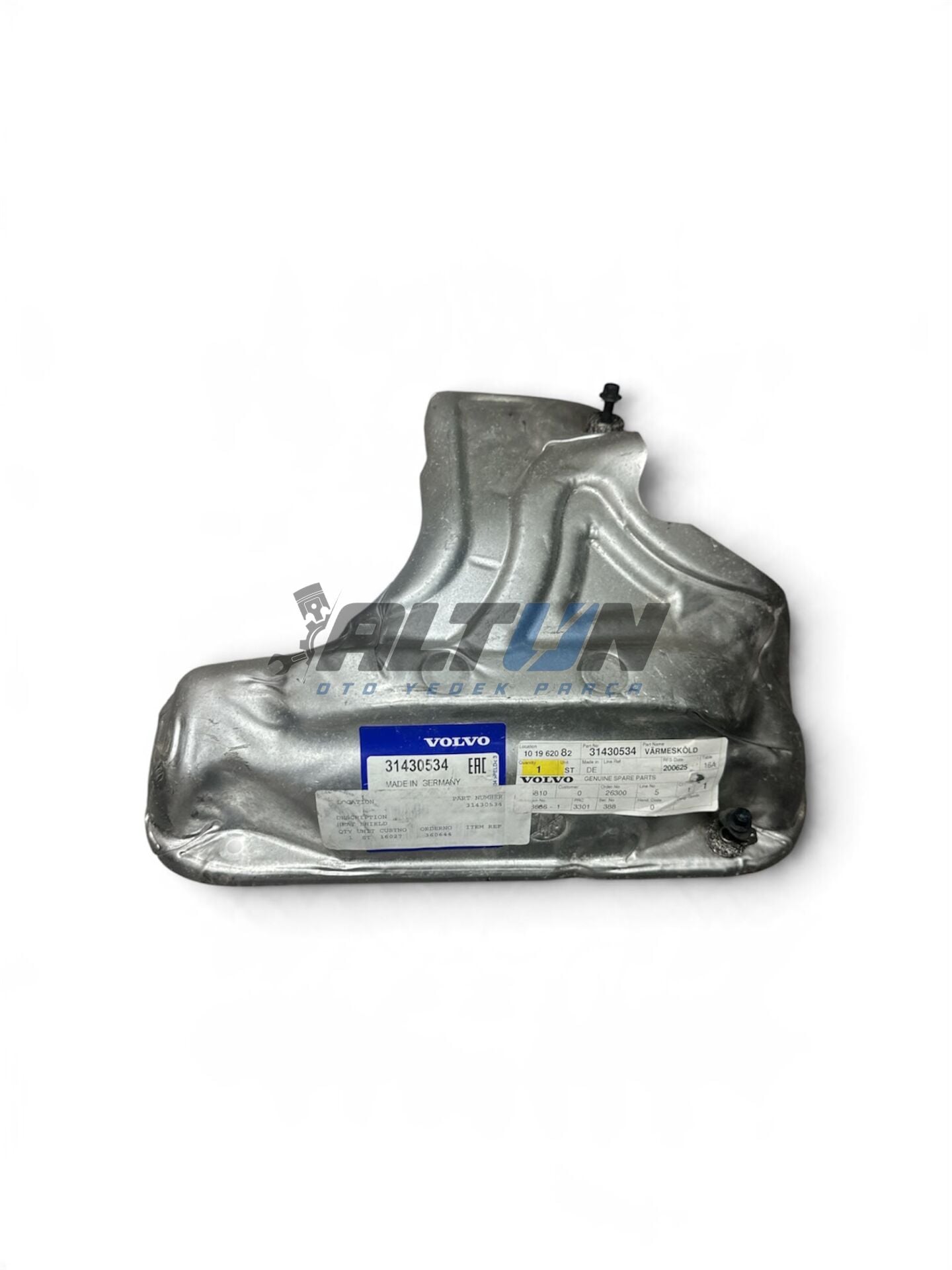 Egzoz Manifold Isı Kalkanı Volvo S80 S60 V60 V70 V40
