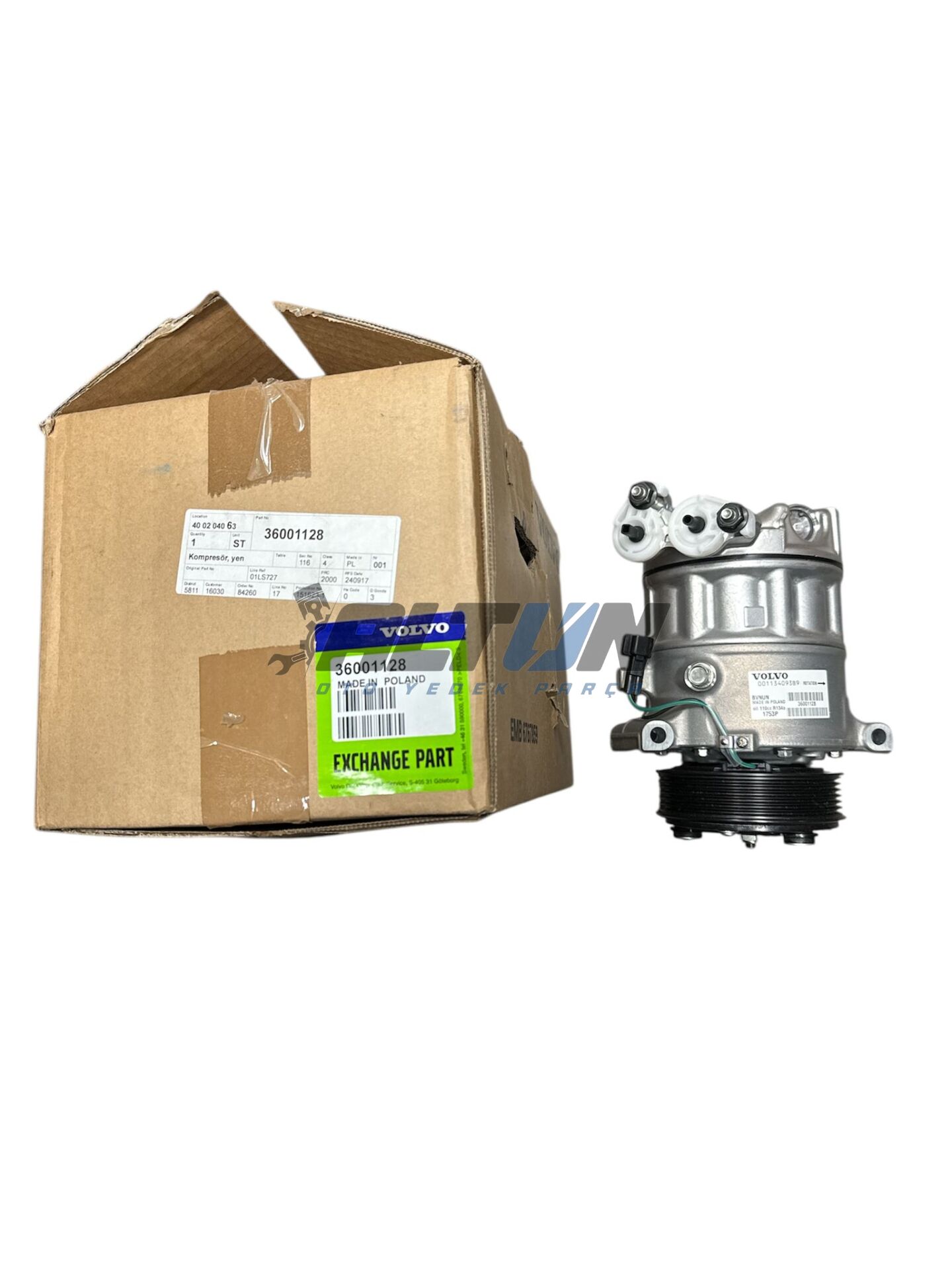 Klima Kompresörü Volvo S60 V40 V60 2011-2018