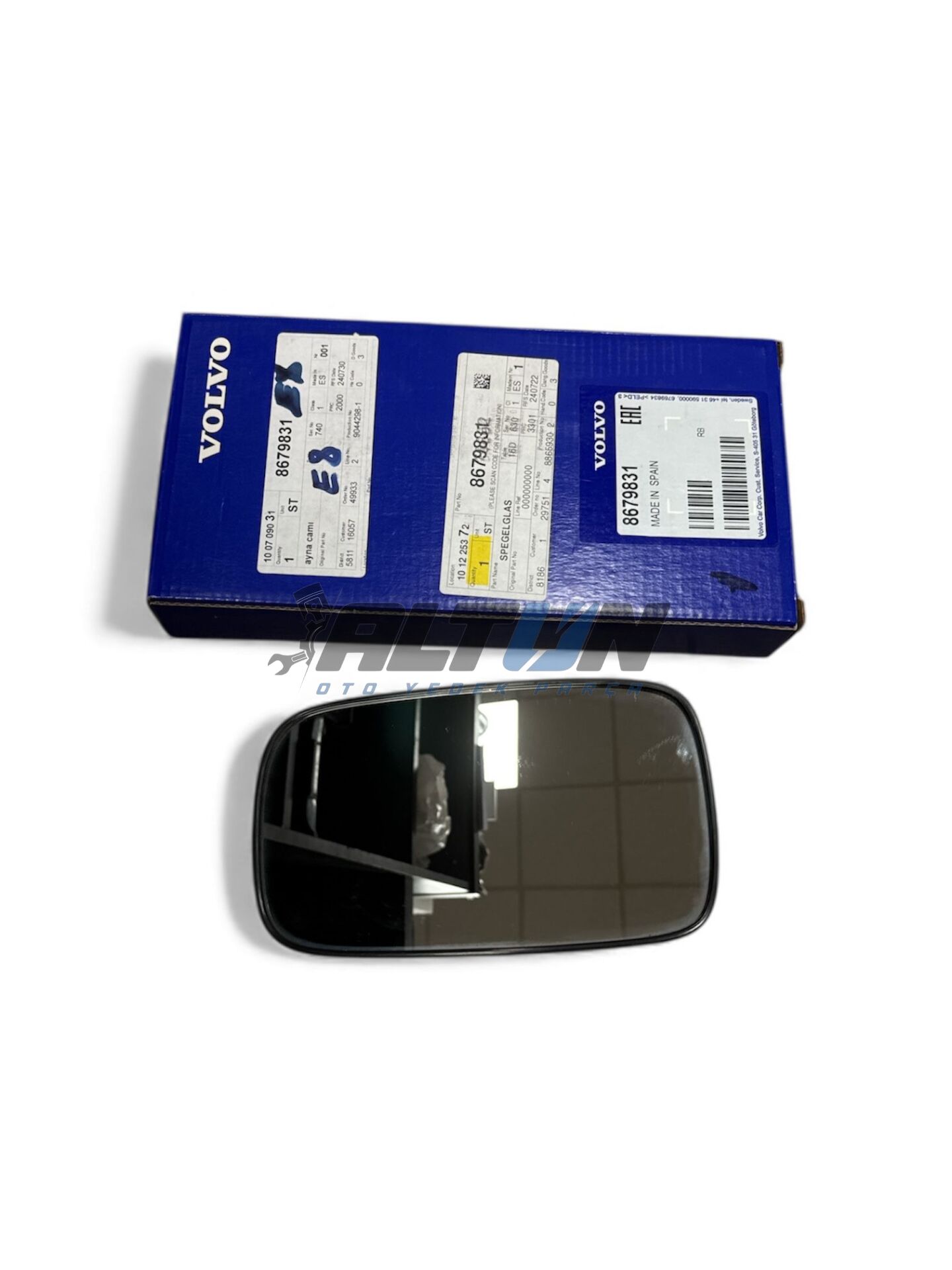 Ayna Camı Sağ Isıtmalı Volvo S40 V50 C70