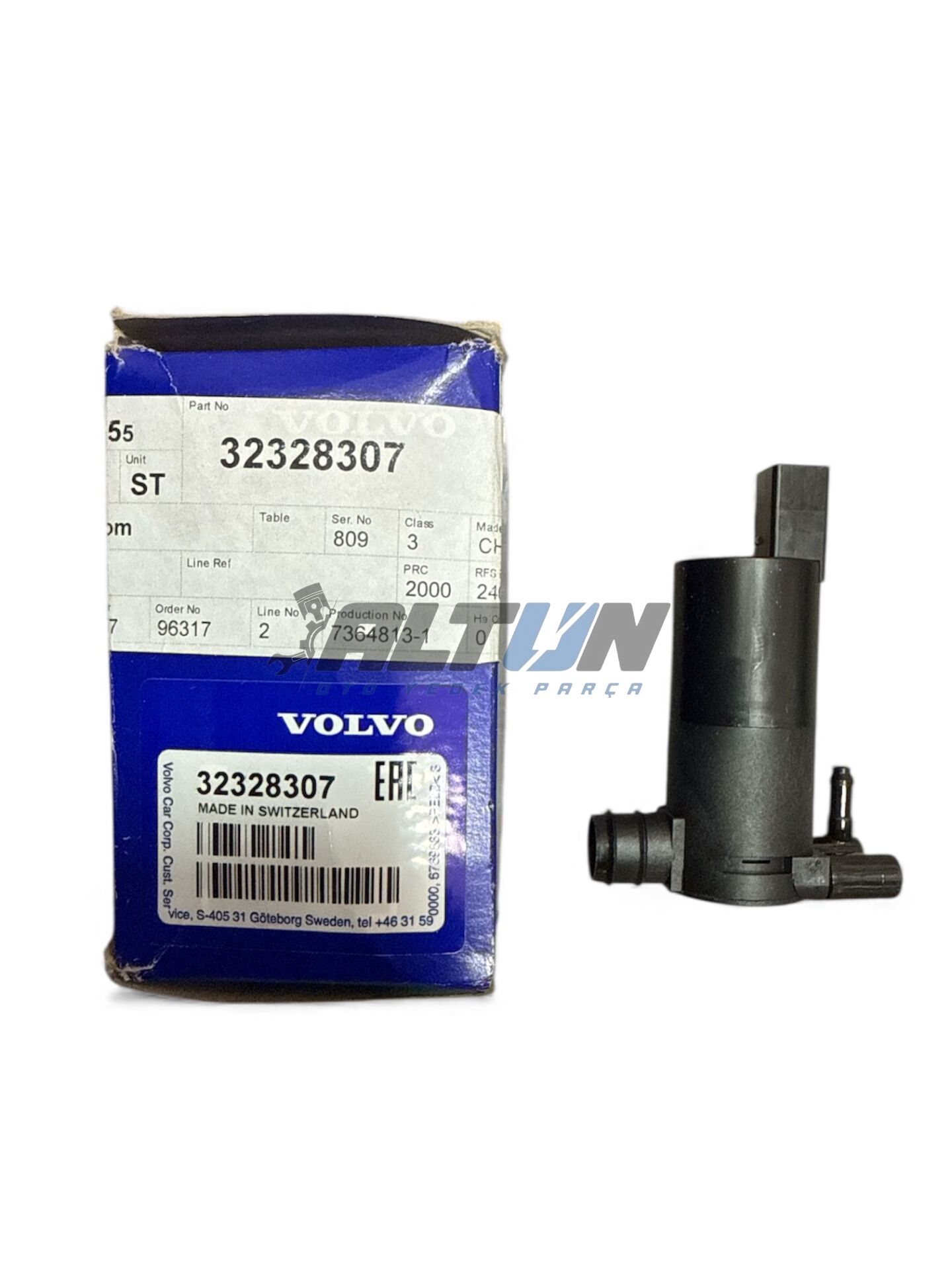 Ön Cam Silecek Su Motoru Volvo S60 V60 2019-2025