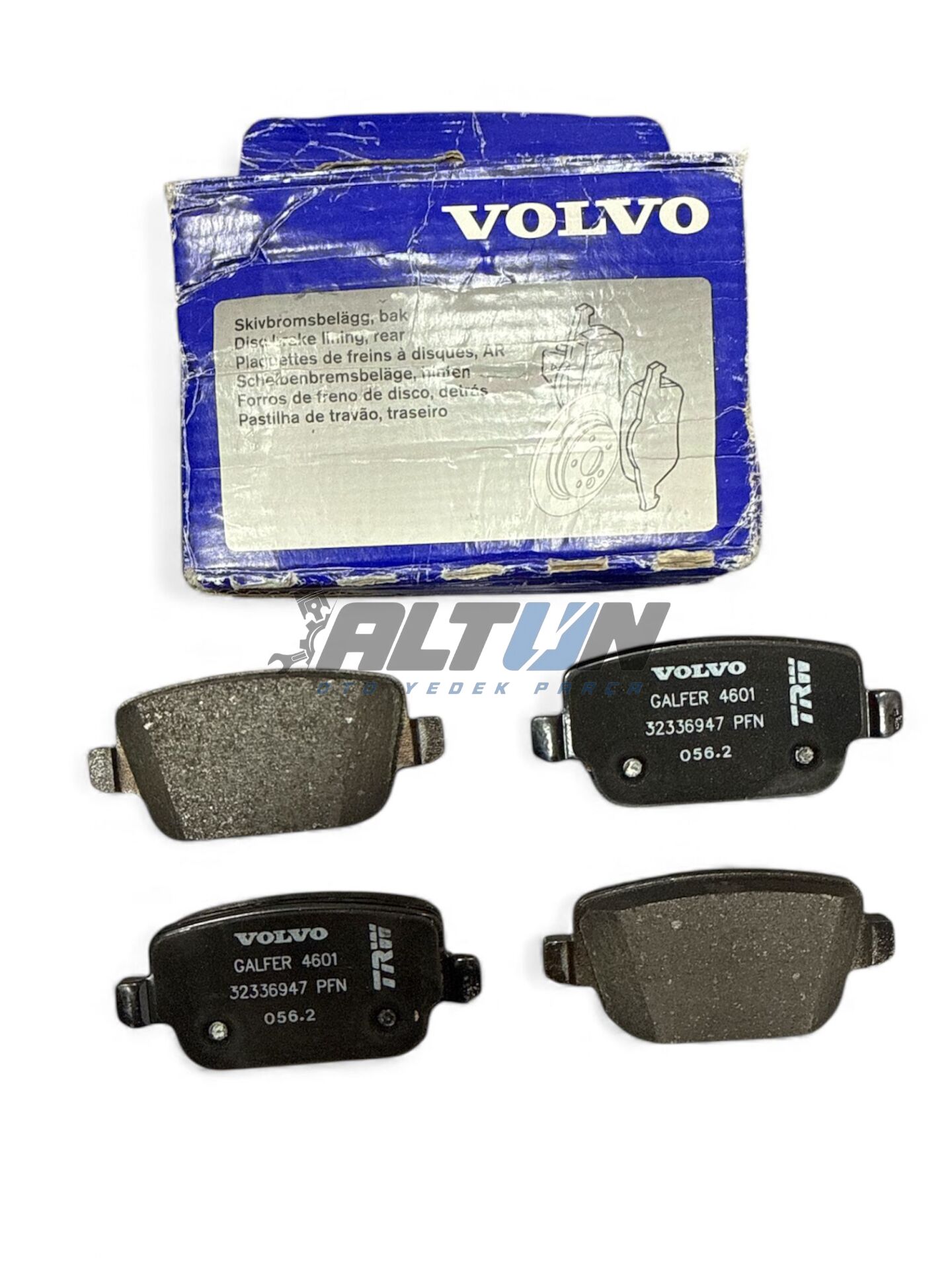Arka Balata Volvo S80 V60 V70 XC70